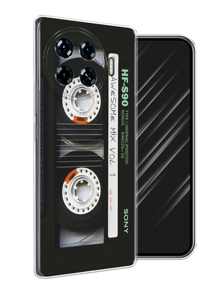 

Чехол Awog на Tecno Spark 20 Pro Plus "Кассета", Черный, 305050-1