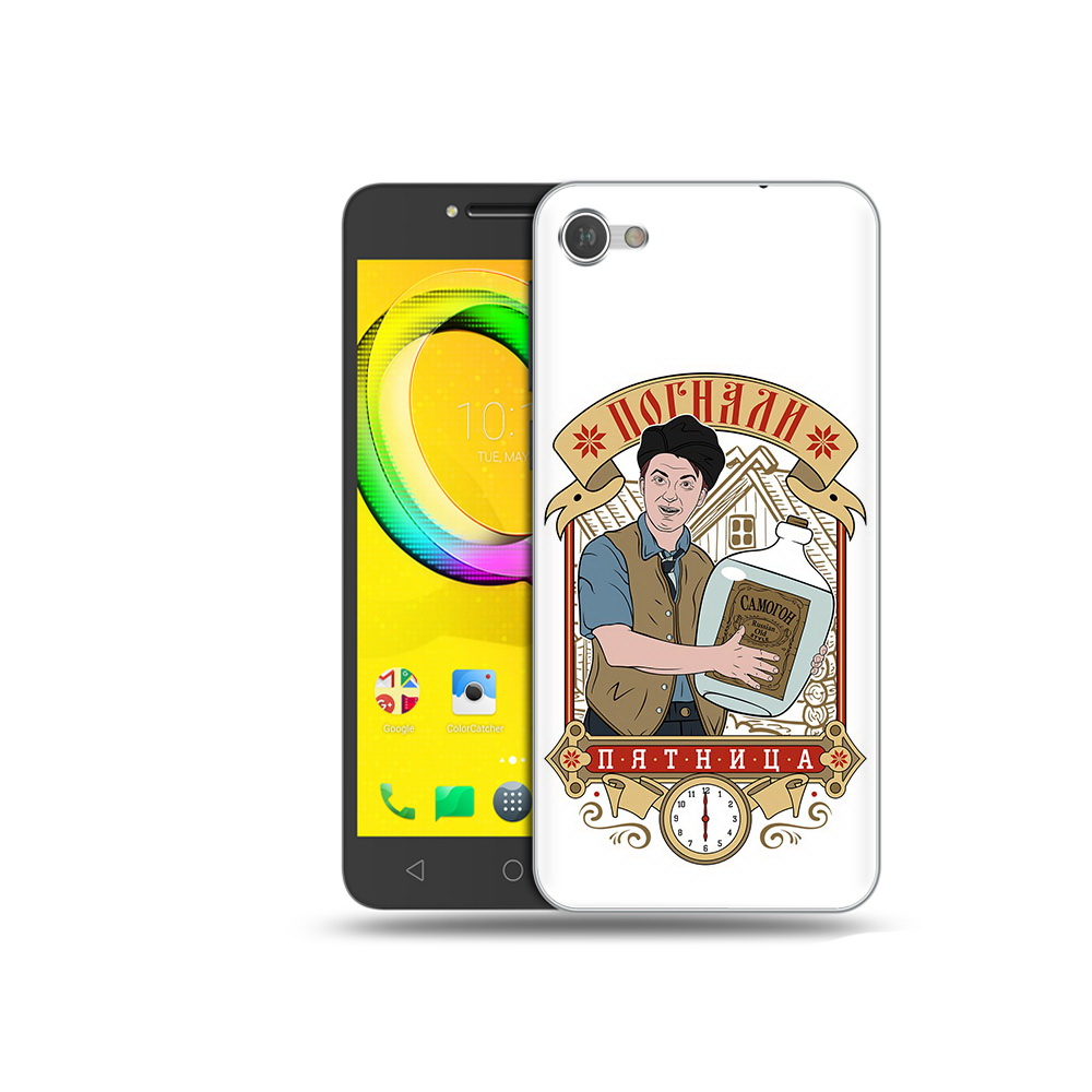 

Чехол MyPads Tocco для Alcatel A5 Погнали пятница (PT67387.664.137), Прозрачный, Tocco