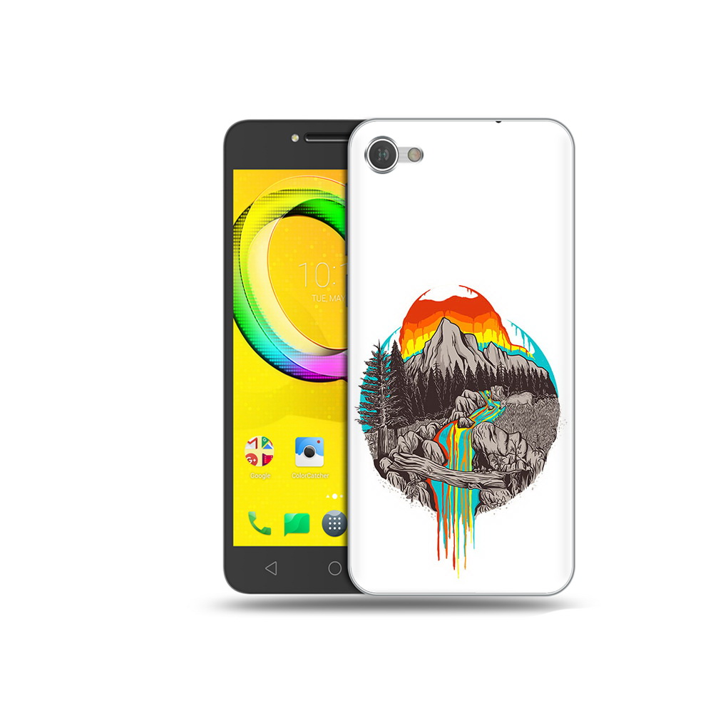 

Чехол MyPads Tocco для Alcatel A5 Радужный водопад (PT67387.664.144), Прозрачный, Tocco