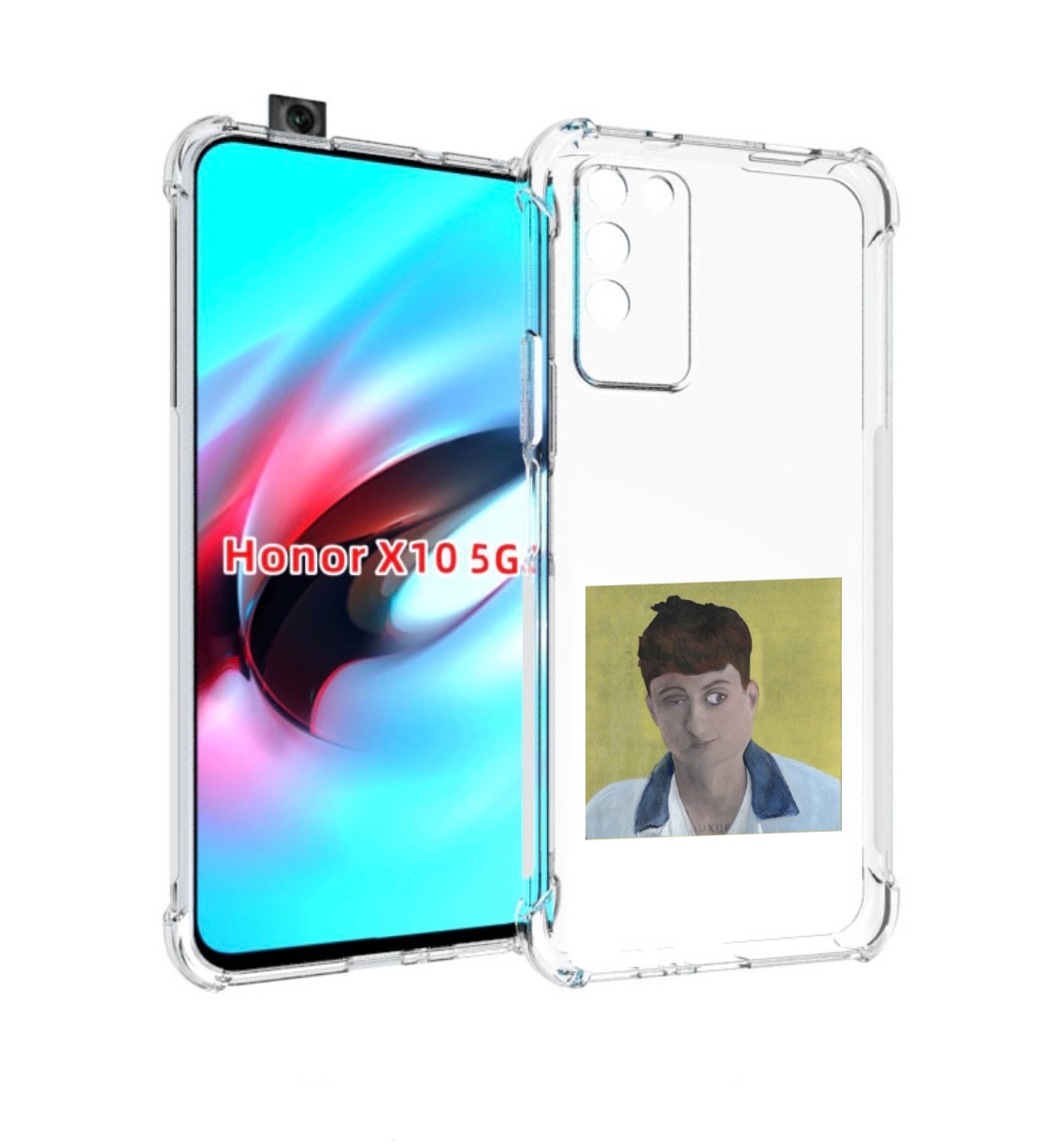 

Чехол MyPads Stay Ugly Boulevard Depo для Honor X10, Прозрачный, Tocco
