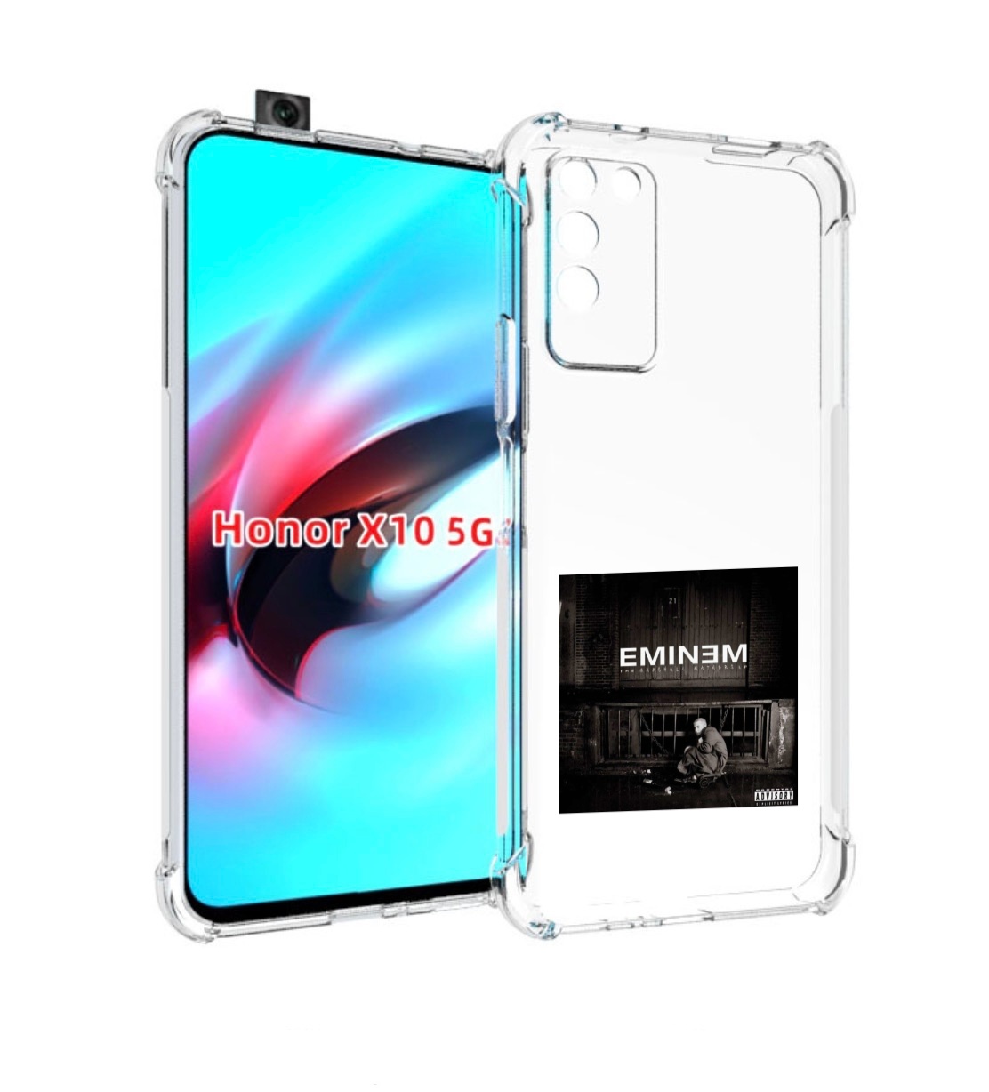 

Чехол MyPads THE MARSHALL MATHERS LP для Honor X10, Прозрачный, Tocco
