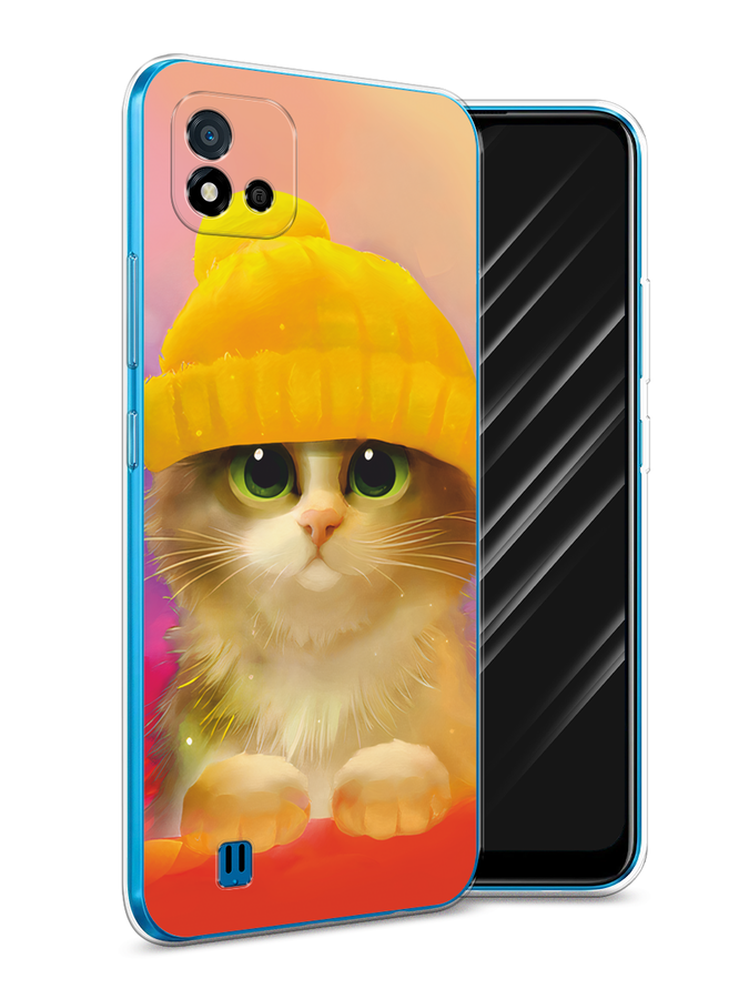 

Чехол Awog на Realme C11 (2021) "Котенок в желтой шапке", Разноцветный, 257550-2