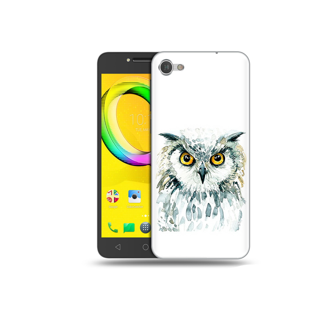 

Чехол MyPads Tocco для Alcatel A5 Серьезная сова (PT67387.664.156), Прозрачный, Tocco