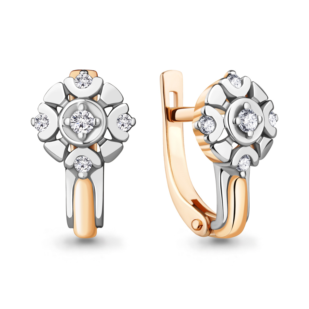 

Серьги из красного золота с бриллиантом Aquamarine Aquamarine 942809Ак_585_кз, 942809Ак_585_кз