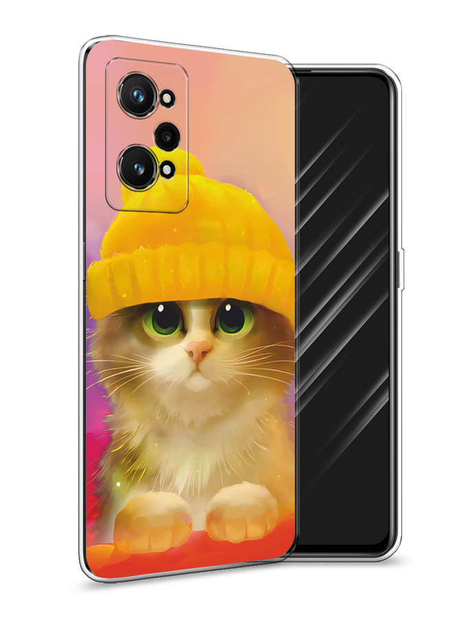 

Чехол Awog на Realme GT Neo 3T "Котенок в желтой шапке", Разноцветный, 2510750-2