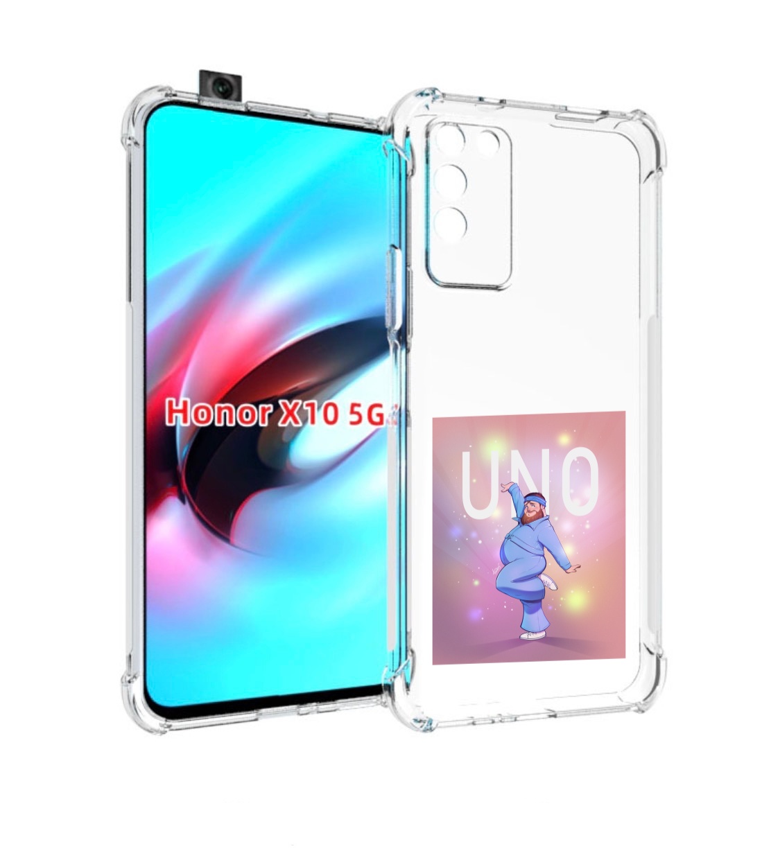 

Чехол MyPads UNO-танцор для Honor X10, Прозрачный, Tocco