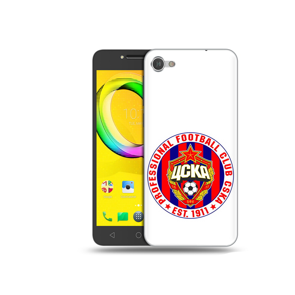 

Чехол MyPads Tocco для Alcatel A5 ФК ЦСК логотип (PT67387.664.178), Прозрачный, Tocco