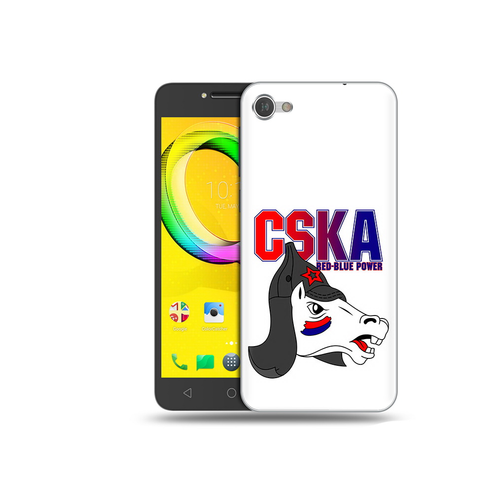 

Чехол MyPads Tocco для Alcatel A5 ФК ЦСК лошадка россия (PT67387.664.179), Прозрачный, Tocco