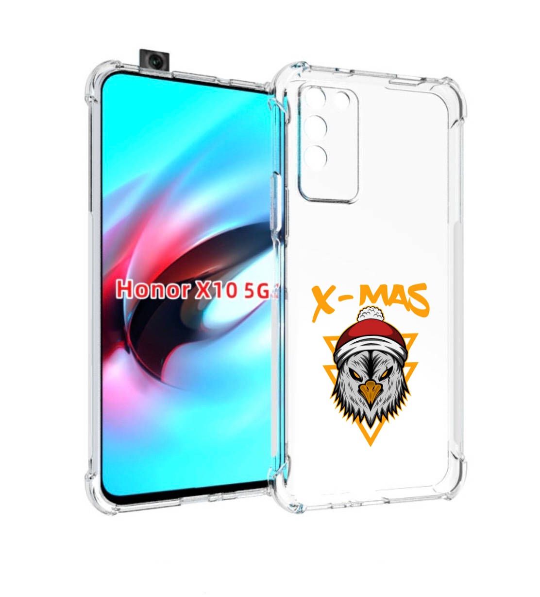 

Чехол MyPads Xmax для Honor X10, Прозрачный, Tocco