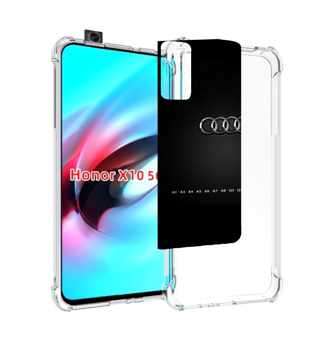 

Чехол MyPads audi ауди 1 мужской для Honor X10, Прозрачный, Tocco
