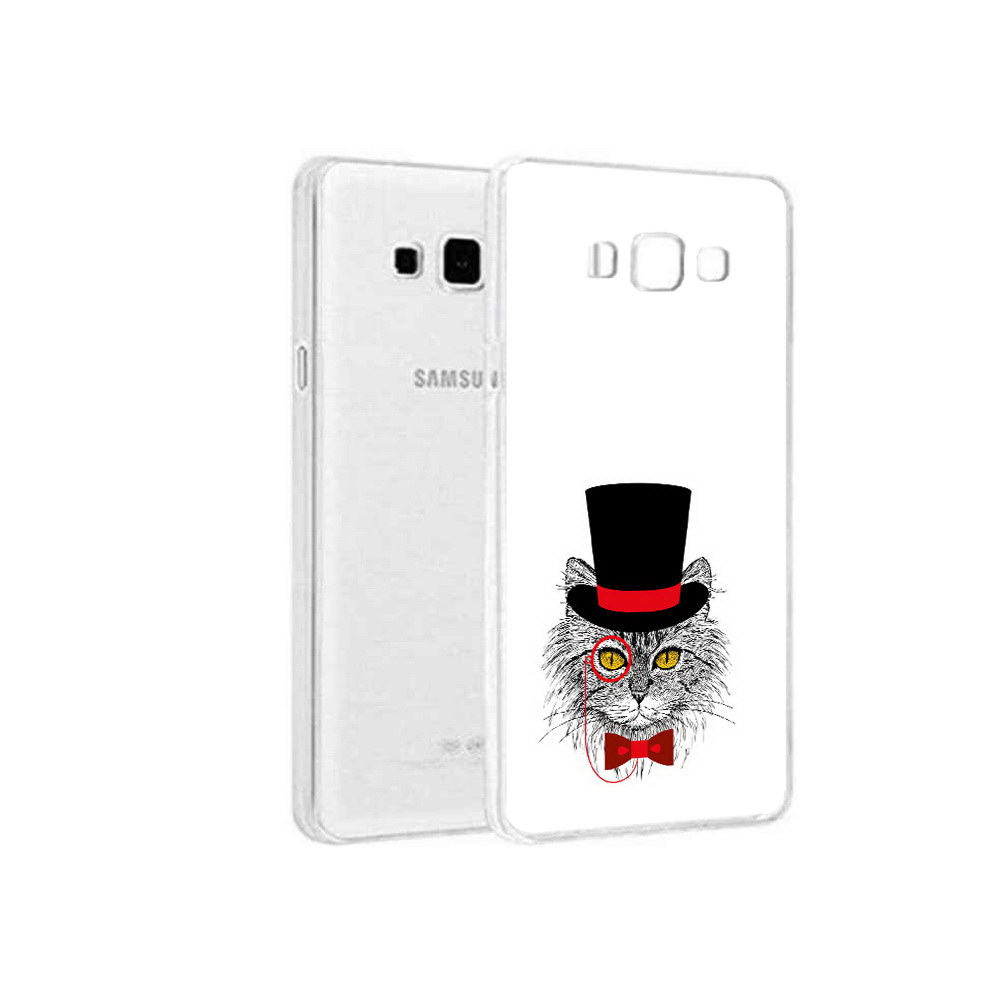 Чехол MyPads Tocco для Samsung Galaxy A3 (2015) кот в шляпе
