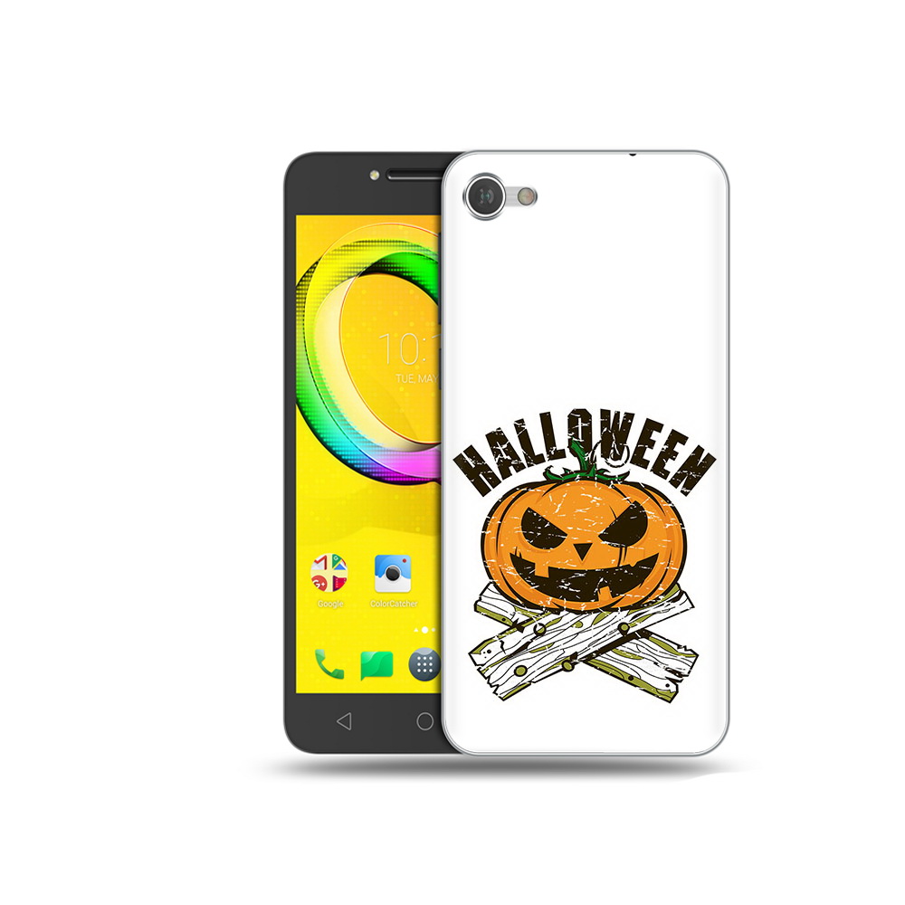 

Чехол MyPads Tocco для Alcatel A5 Хэллоуин доски тыква (PT67387.664.194), Прозрачный, Tocco