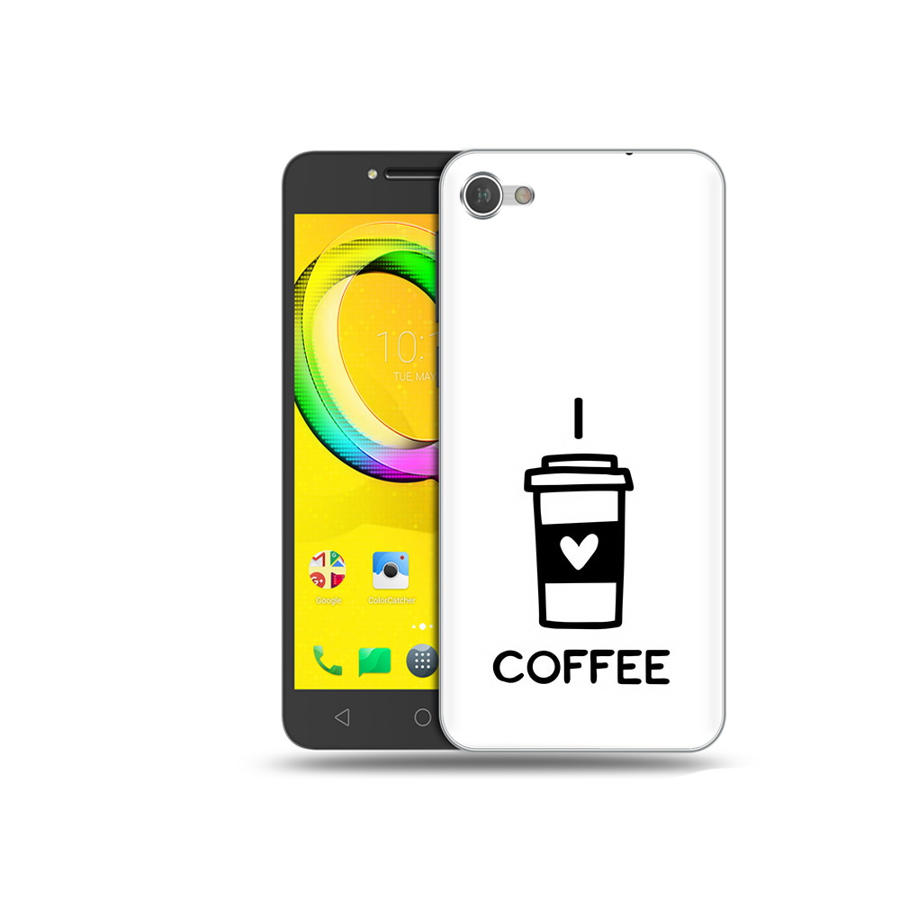 

Чехол MyPads Tocco для Alcatel A5 Я люблю кофе (PT67387.664.206), Прозрачный, Tocco