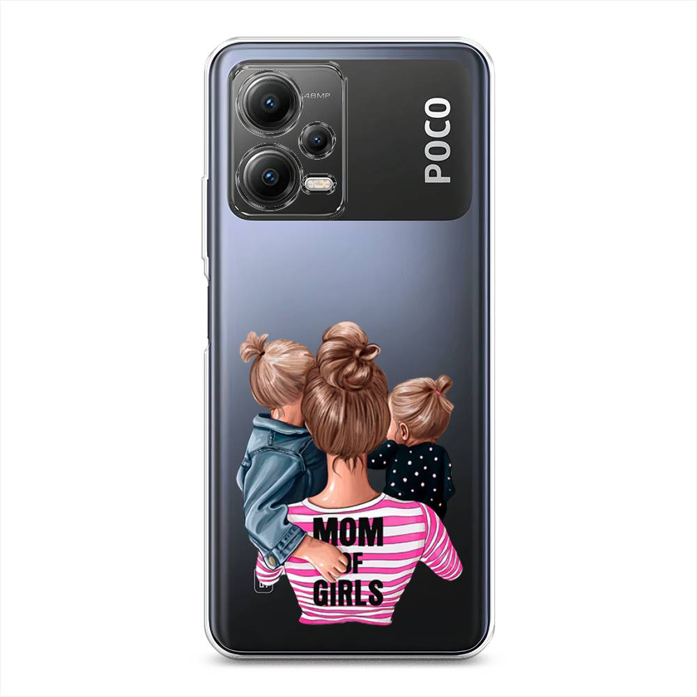 

Чехол Awog на Poco X5 5G "Mom of Girls", Разноцветный, 317950-6