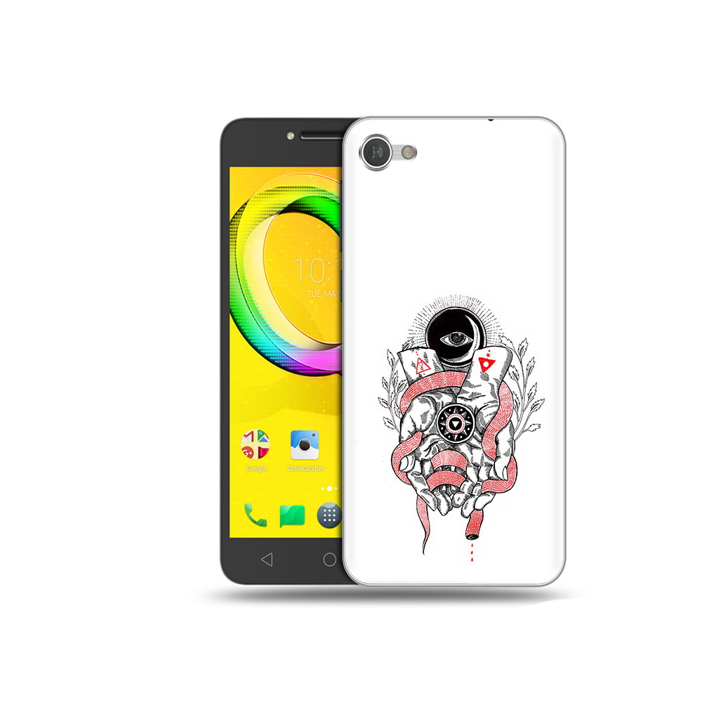 

Чехол MyPads Tocco для Alcatel A5 абстрация связанные руки (PT67387.664.213), Прозрачный, Tocco