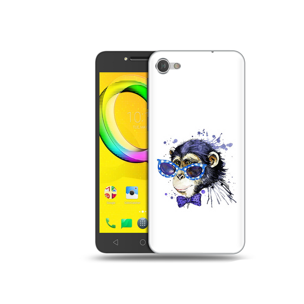 

Чехол MyPads Tocco для Alcatel A5 акварельная обезьяна (PT67387.664.216), Прозрачный, Tocco