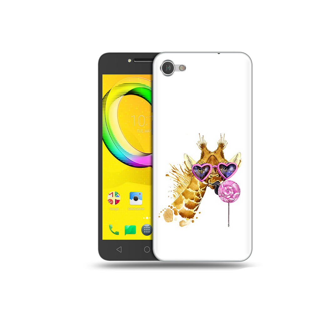 

Чехол MyPads Tocco для Alcatel A5 акварельный жираф (PT67387.664.217), Прозрачный, Tocco