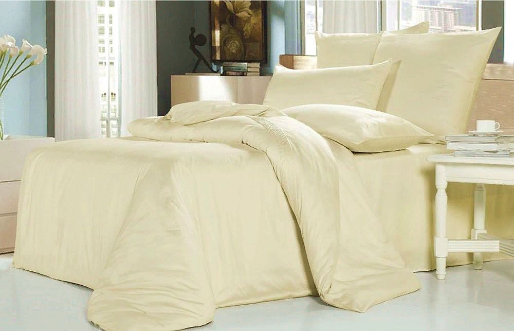 

Пододеяльник Maktex из тенселя 200 х 220 60S 4307 Сливочный, Желтый, Пододеяльники из тенселя