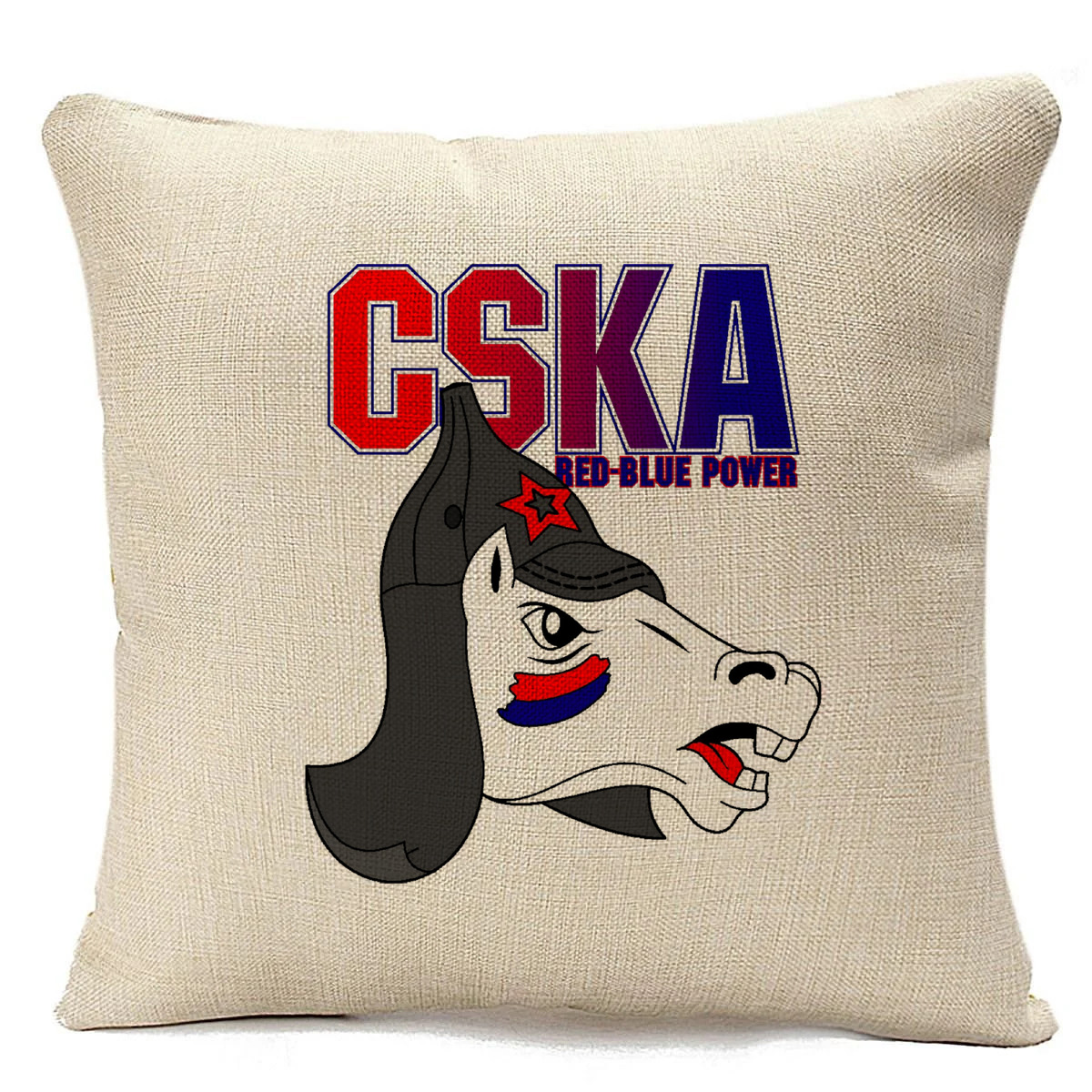 

Подушка бежевая CoolPodarok ЦСКА, Бежевый