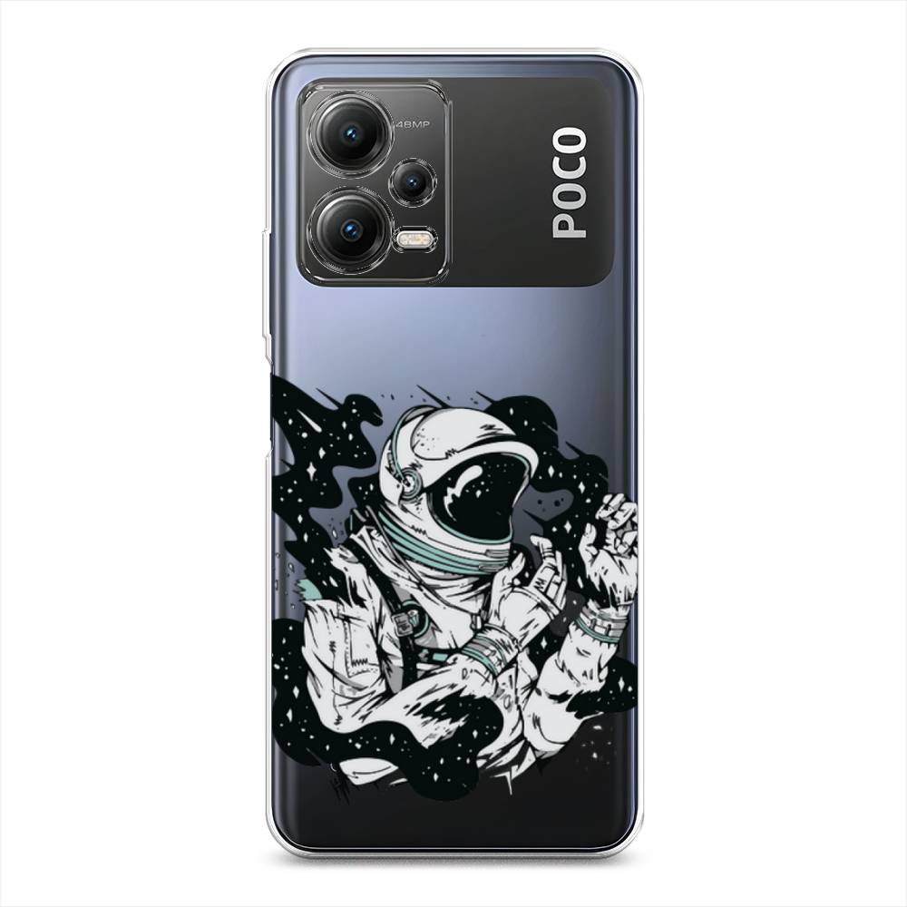 

Чехол Awog на Poco X5 5G "Космонавт арт", Черный;бежевый;белый, 317950-7