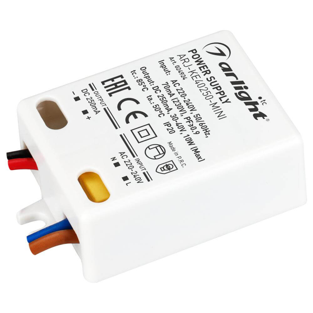 

Драйвер Arlight ARJ-KE40250-Mini 30-40V 10W IP20 0,25A 024924, 024924 ARJ-KE-Mini
