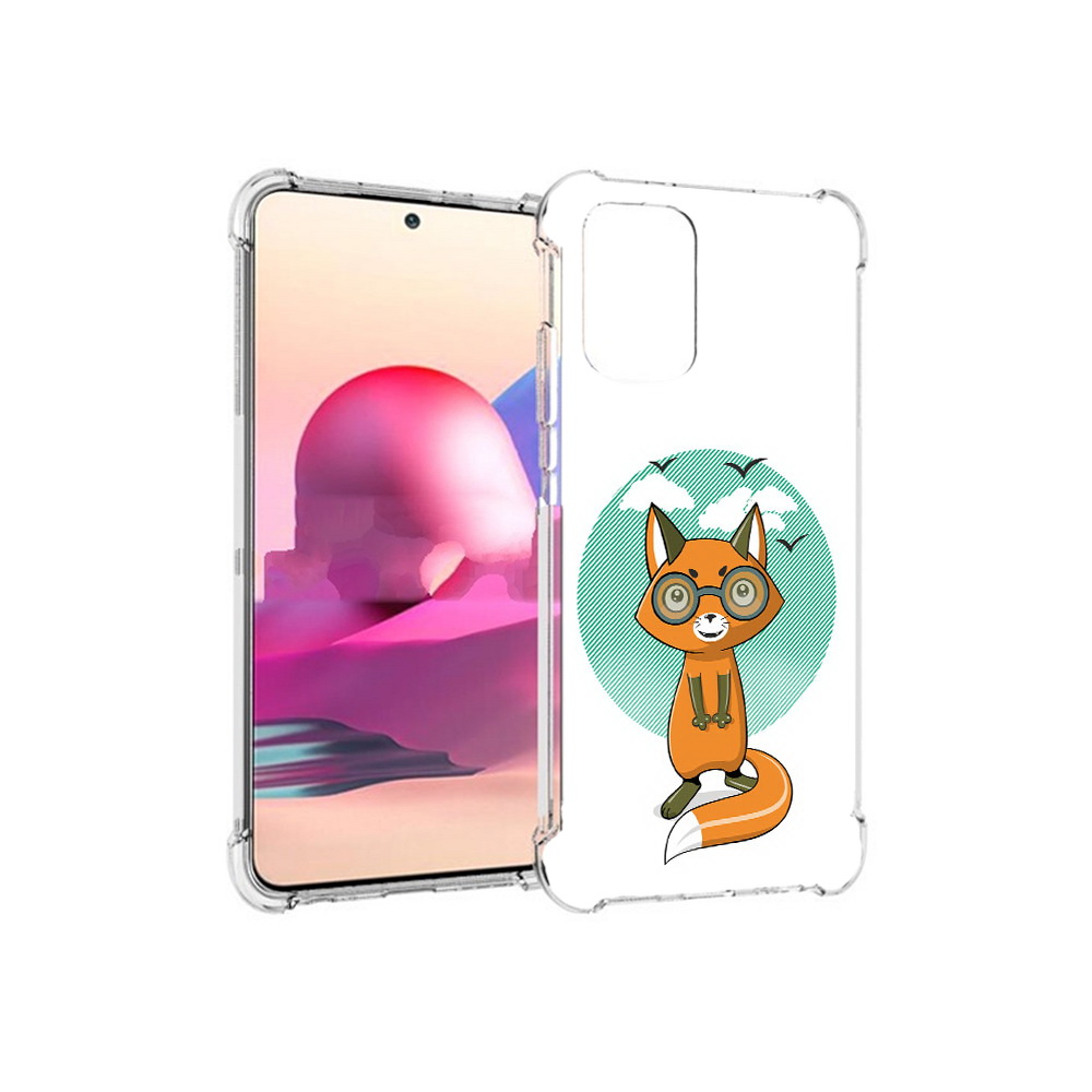 

Чехол MyPads Tocco для Xiaomi Redmi Note 10S задумчивая лиса (PT158704.257.348), Прозрачный, Tocco