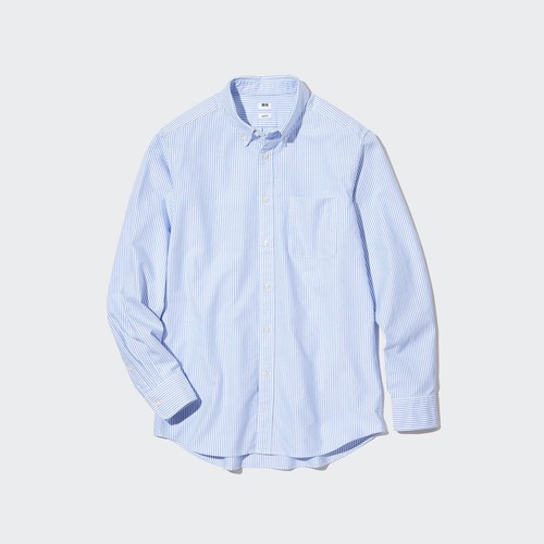 Рубашка мужская UNIQLO 452300COL65 синяя XL (доставка из-за рубежа)