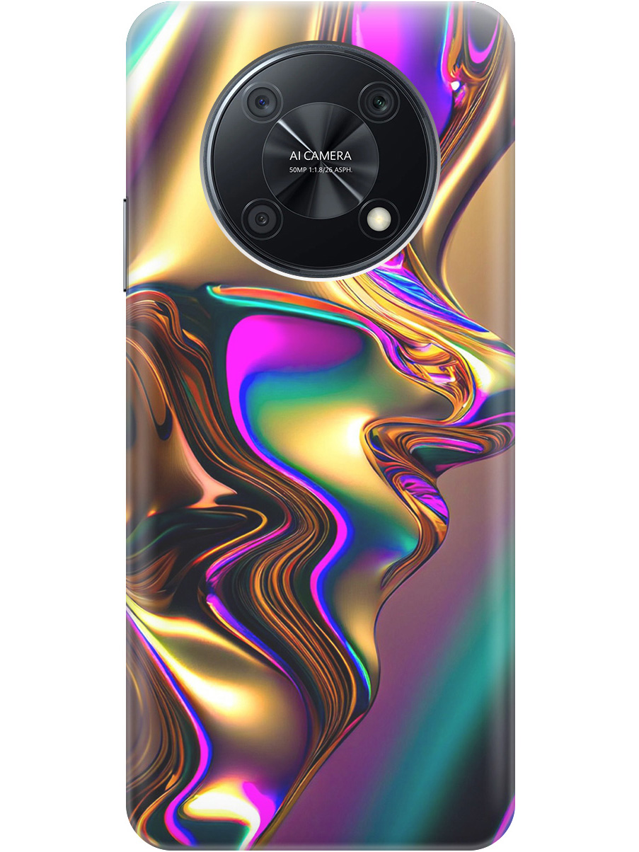 

Силиконовый чехол на Huawei nova Y90 с принтом "Золотистая абстракция", Прозрачный;золотистый;фиолетовый, 740188631