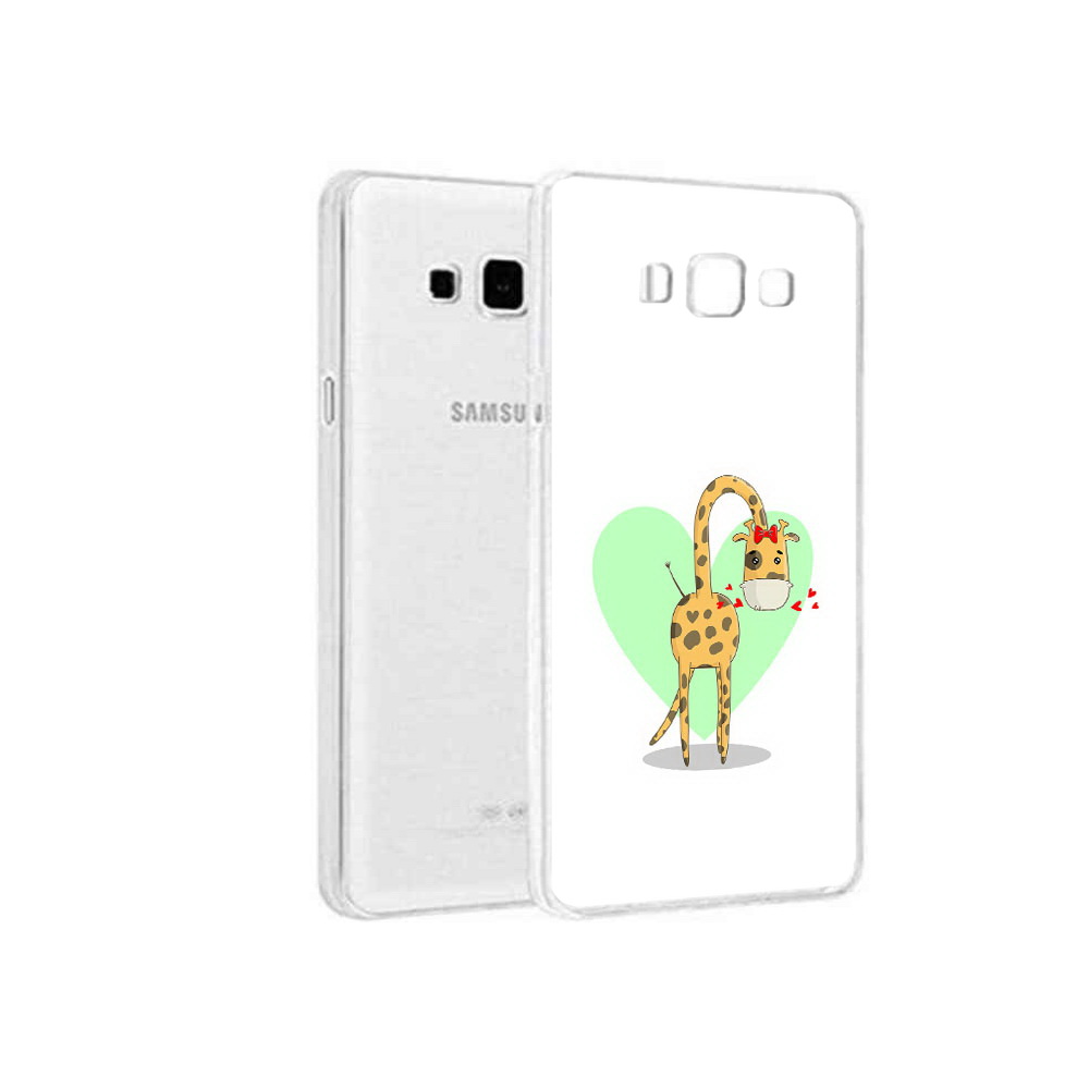 

Чехол MyPads Tocco для Samsung Galaxy A3 (2015) Влюбленный жираф 14 февраля, Прозрачный, Tocco