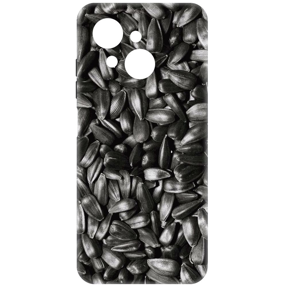 

Чехол-накладка Krutoff Soft Case Семечки для Tecno Spark Go 1 черный