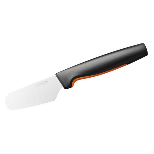 Нож кухонный Fiskars 1057546 стальной для масла/сыра 80ммй/оранжевый блист