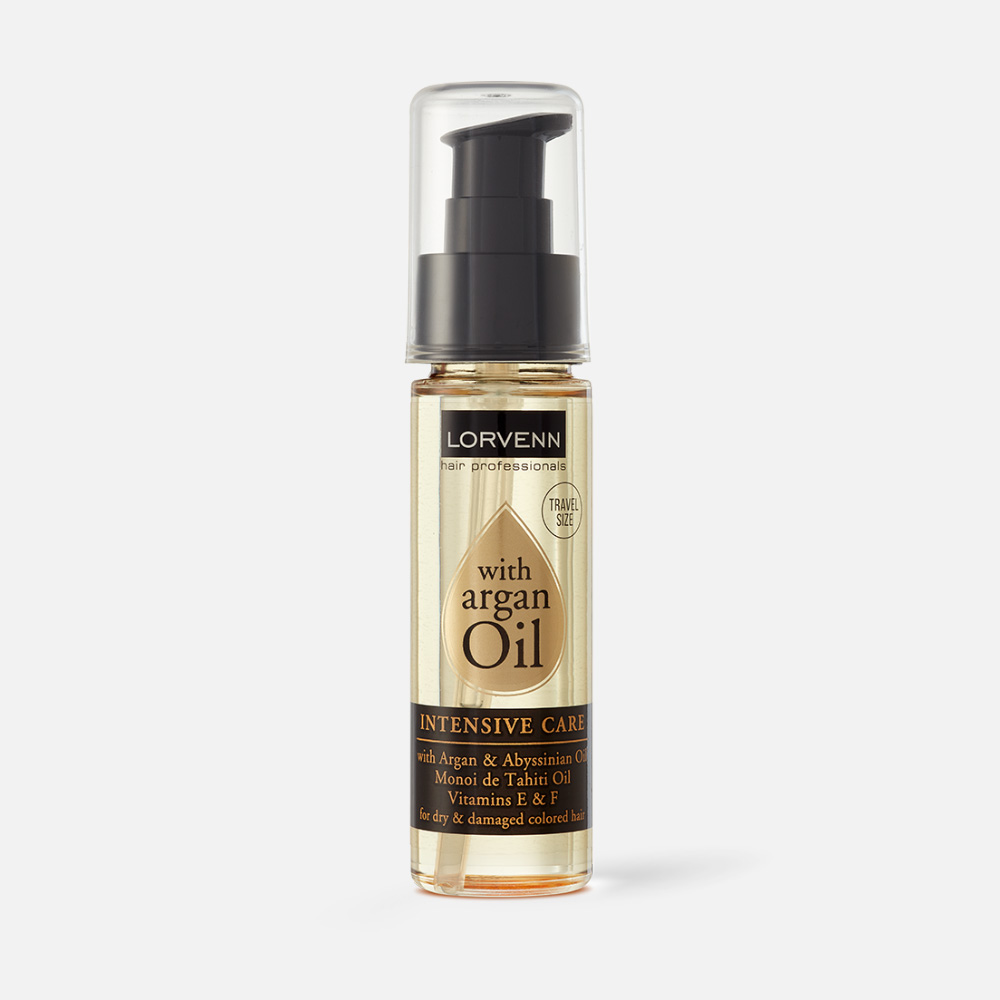 Масло-эликсир для волос LORVENN Hair Professionals Argan Oil Intensive Care 50 мл 715₽