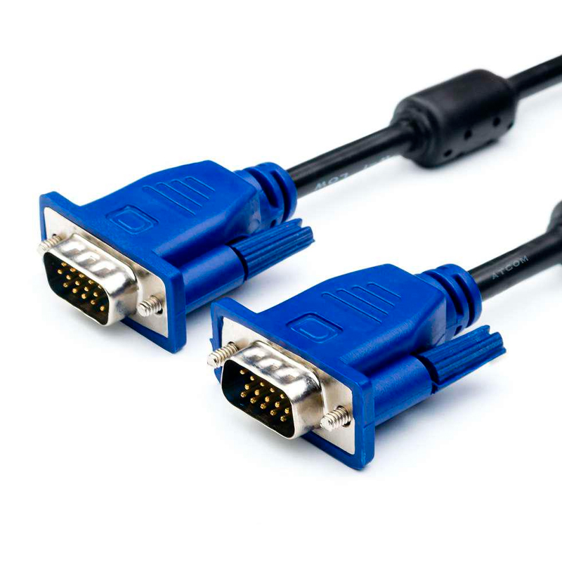 

Кабель NoBrand VGA-VGA вилка-вилка 1.5м черный