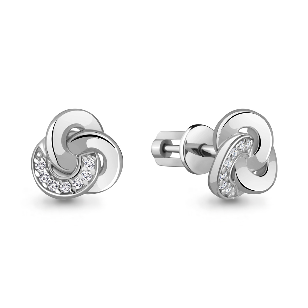 

Серьги из белого золота с бриллиантом Aquamarine Aquamarine 942812А_585_бз, 942812А_585_бз