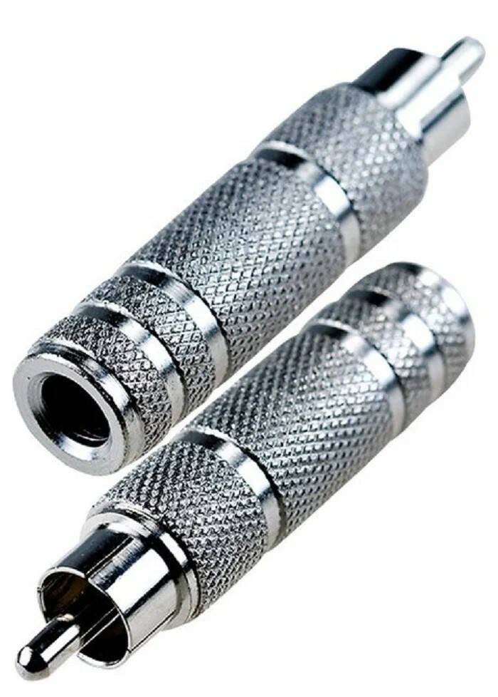 

Переходник RCA "шт"-6,3 "гн" моно, металл (2 шт)