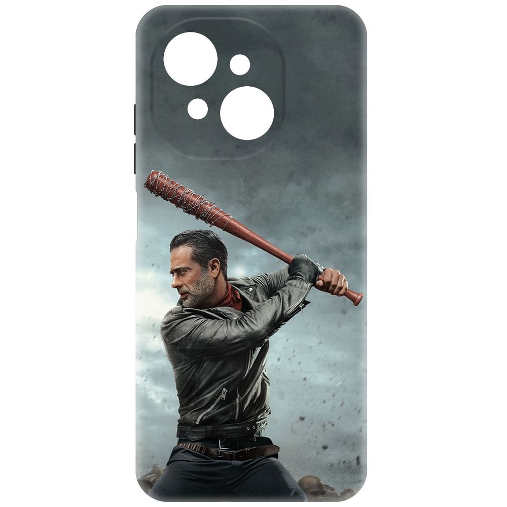 

Чехол-накладка Krutoff Soft Case Ходячие мертвецы. Ниган для Tecno Spark Go 1 черный