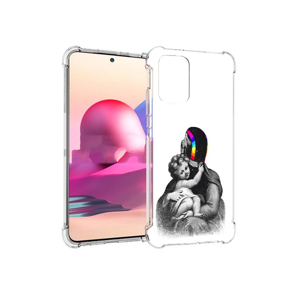 

Чехол MyPads Tocco для Xiaomi Redmi Note 10S защитник в шлеме (PT158704.257.350), Прозрачный, Tocco