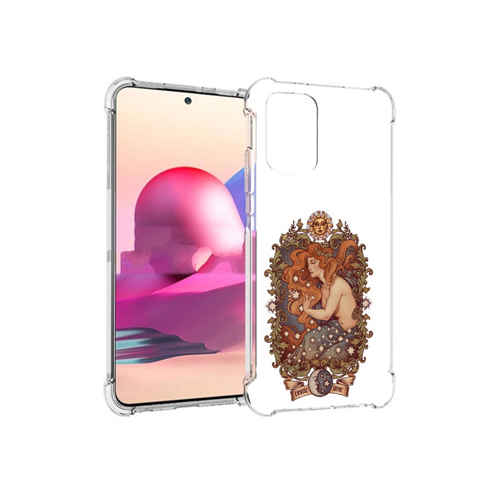 

Чехол MyPads Tocco для Xiaomi Redmi Note 10S звездная девушка абстракция, Прозрачный, Tocco
