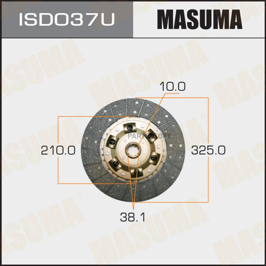 

Диск сцепления 325*210*10*38.1 MASUMA ISD037U