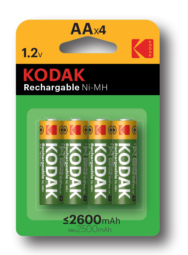 

Набор из 4 шт, Kodak HR6-4BL 2600mAh [KAAHR-4] (80/640/15360)