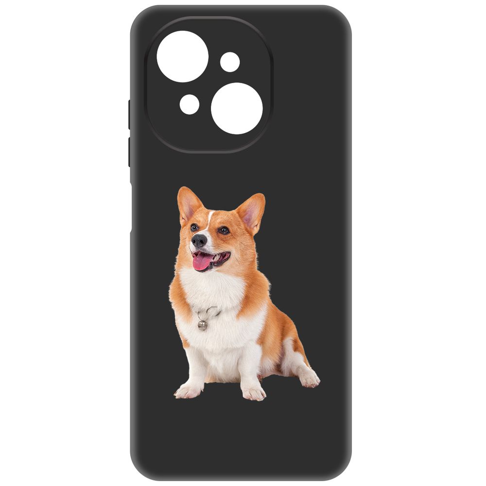 

Чехол-накладка Krutoff Soft Case Корги для Tecno Spark Go 1 черный
