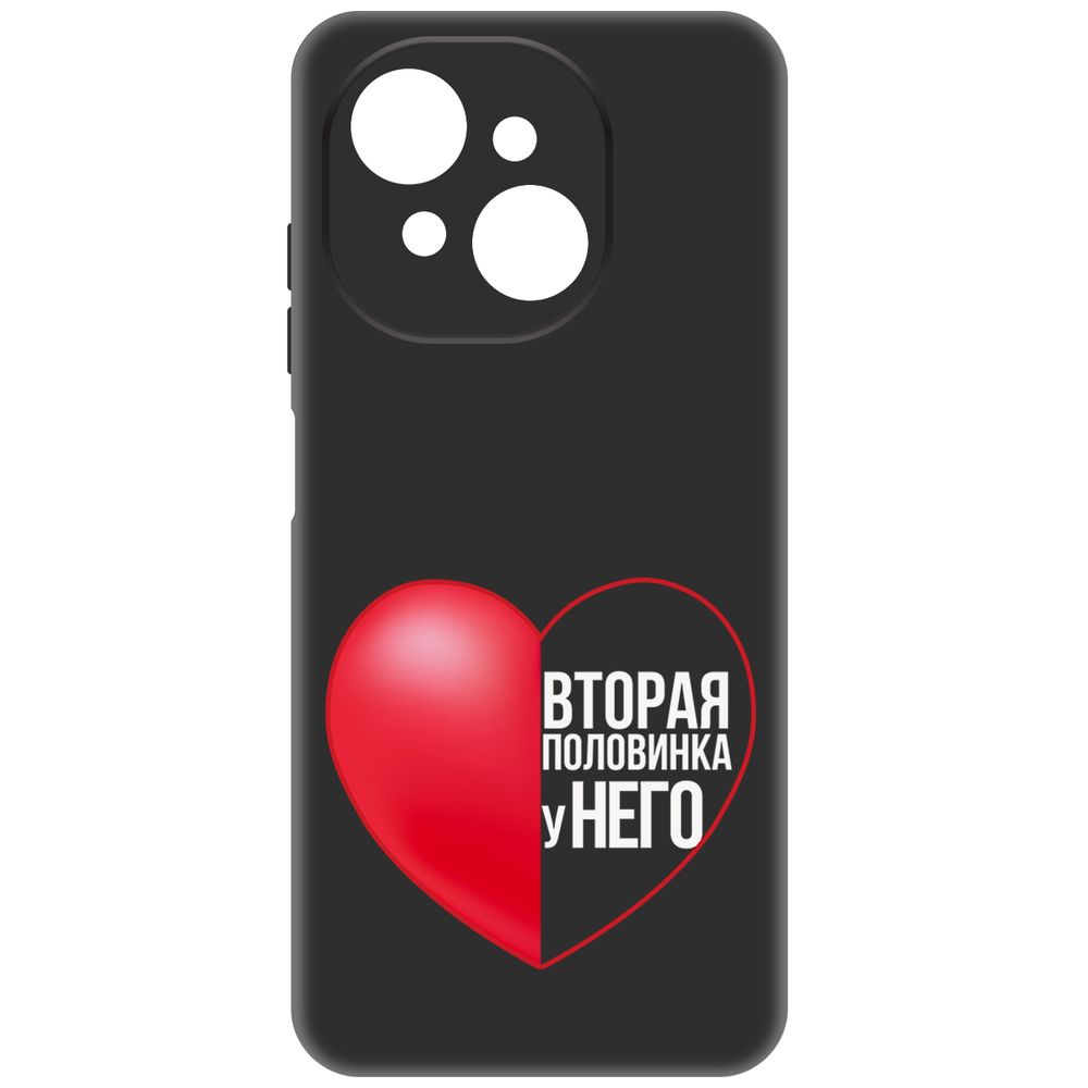 

Чехол-накладка Krutoff Soft Case Половинка у него для Tecno Spark Go 1 черный