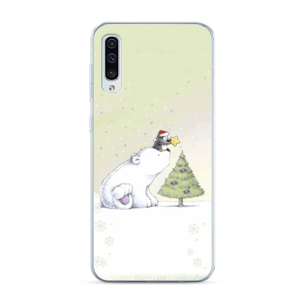

Чехол на Samsung Galaxy A30s "Украшение елки", Белый;бежевый, 28850-5