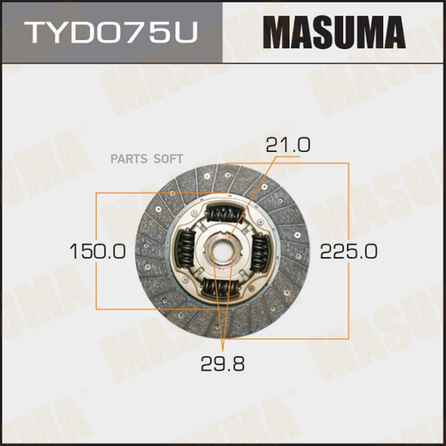 

Диск сцепления TOYOTA CHASER MASUMA TYD075U