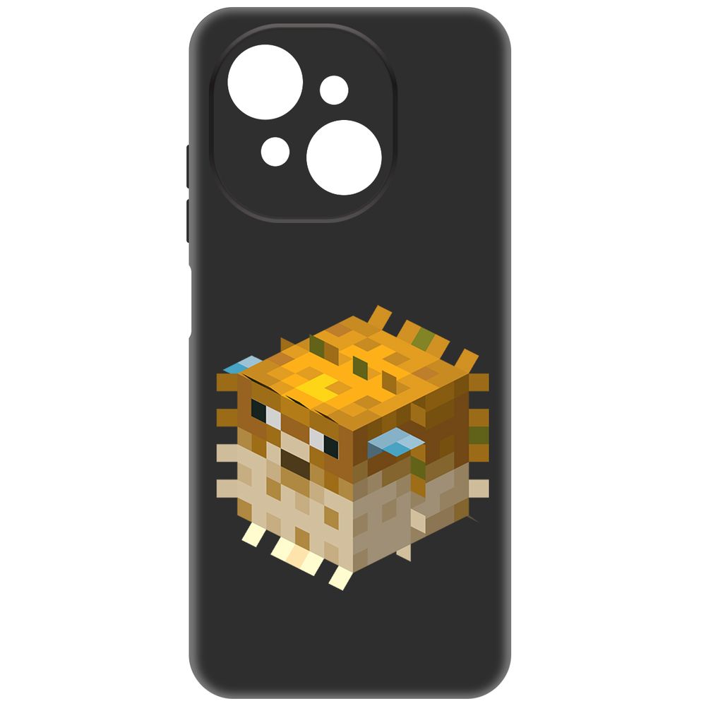 

Чехол-накладка Krutoff Soft Case Minecraft-Иглобрюх для Tecno Spark Go 1 черный