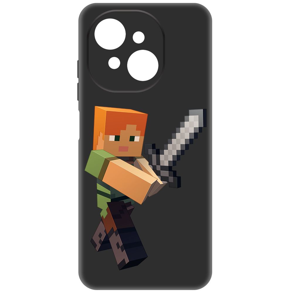 

Чехол-накладка Krutoff Soft Case Minecraft-Алекс для Tecno Spark Go 1 черный