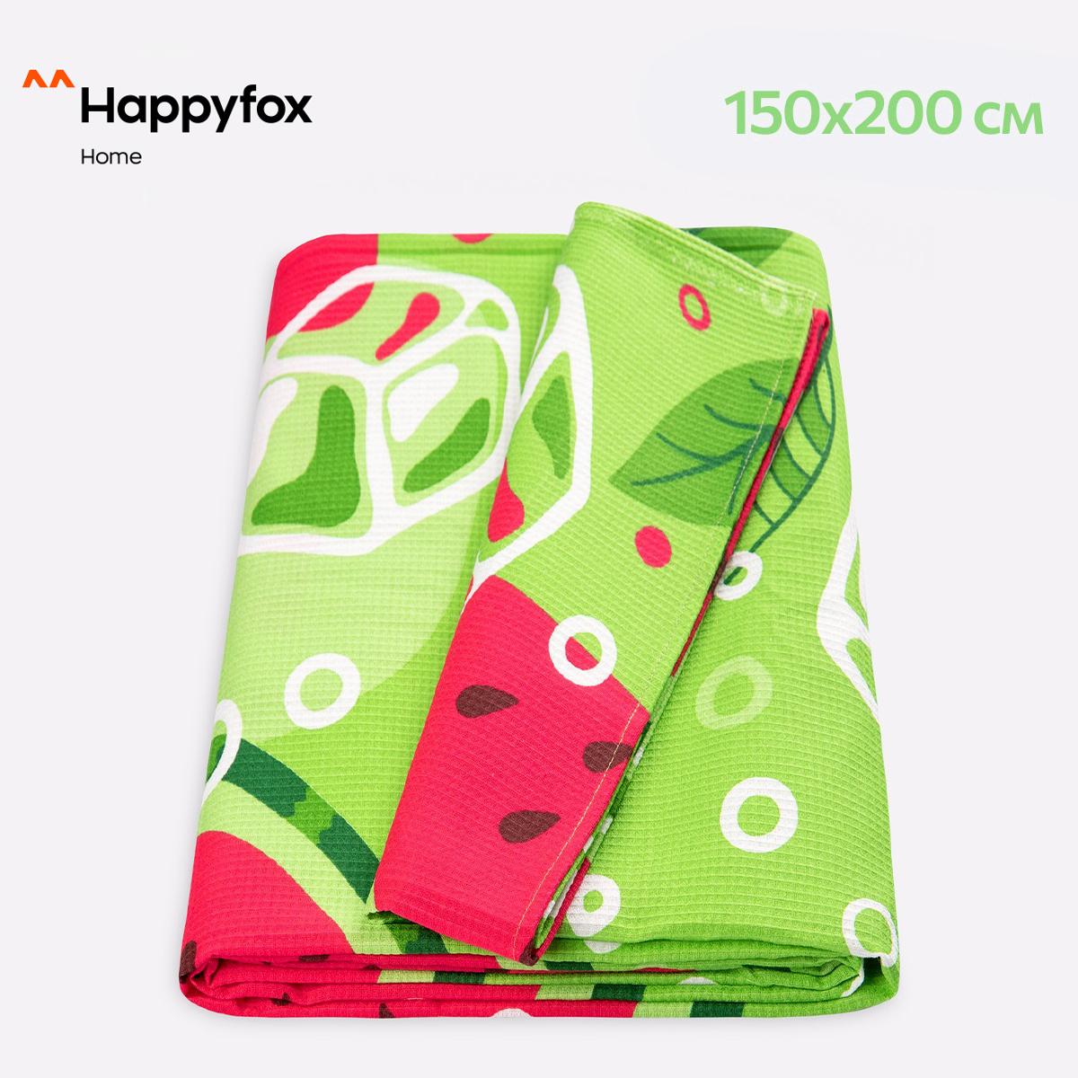 

Простыня Happy Fox Home HF0065SP арбуз.зеленый 150X200, HF0065SP