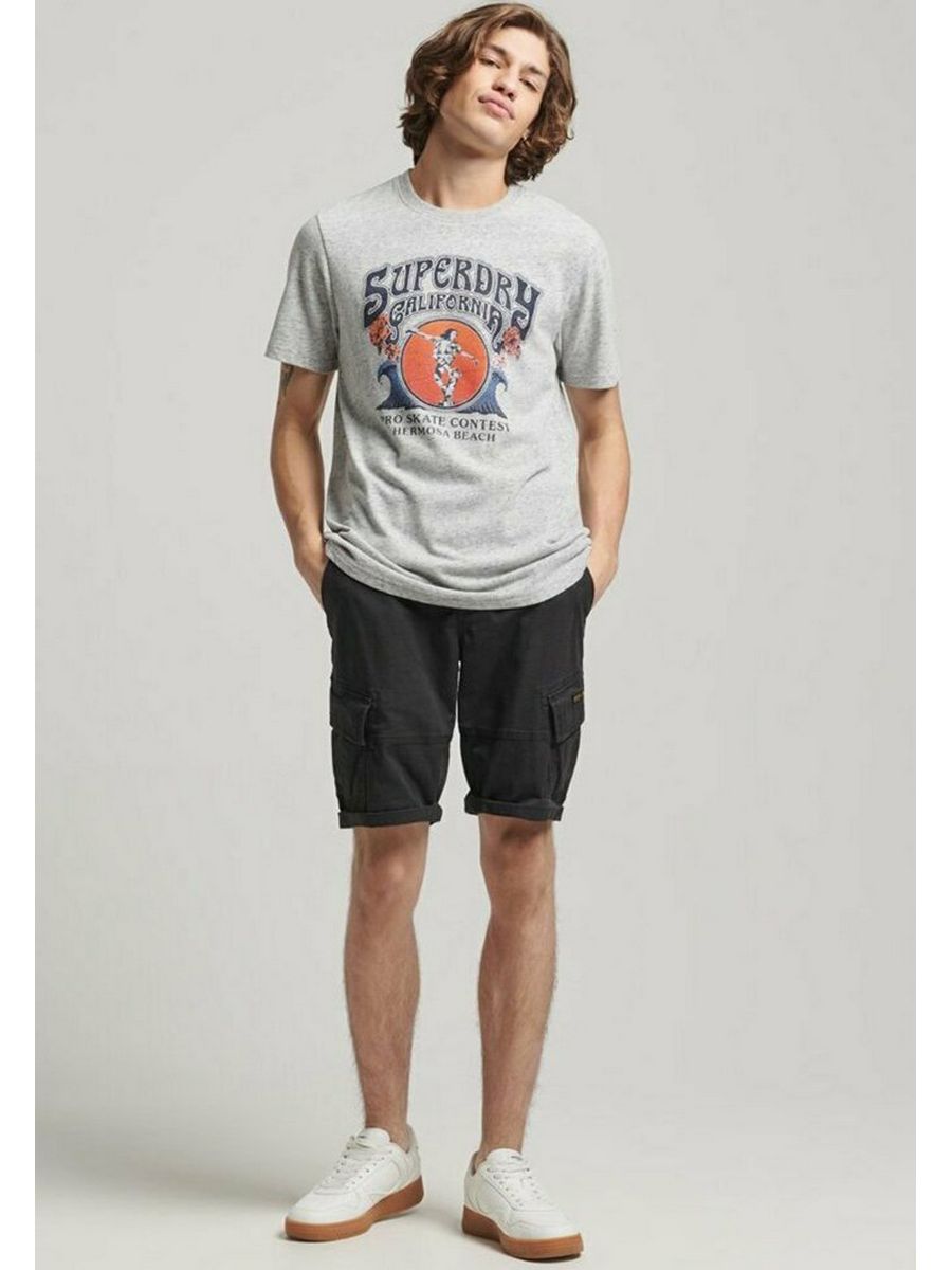 

Футболка мужская Superdry SU222O2SQ серая S, Серый, SU222O2SQ