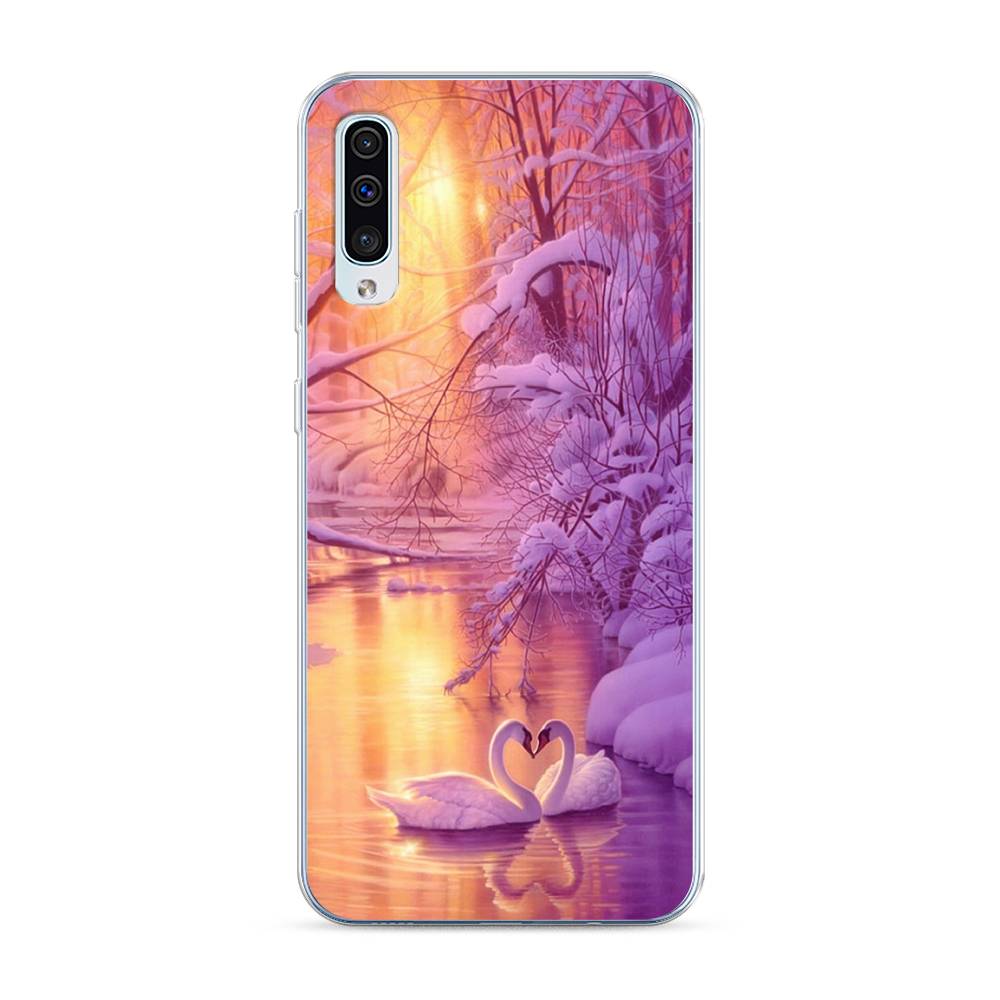 

Чехол на Samsung Galaxy A30s "Зима 1", Фиолетовый;желтый, 28850-2