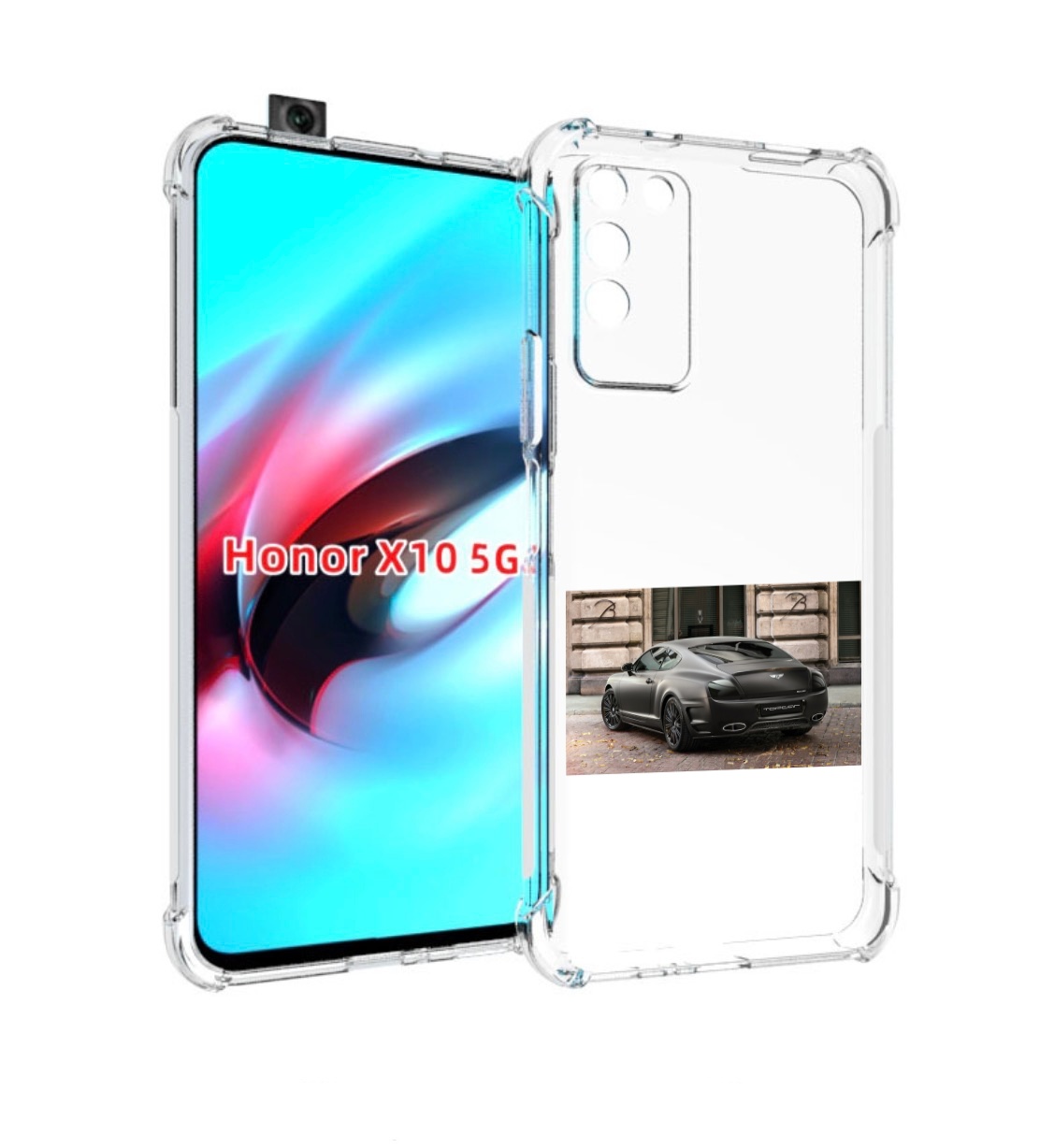 

Чехол MyPads bentley 1 мужской для Honor X10, Прозрачный, Tocco